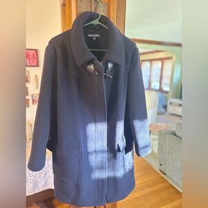 Brooks Brothers Navy Blue Wool Coat